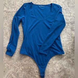 Abercrombie & Fitch Deep Blue Long Sleeve Bodysuit
